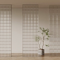 Partition glass brick partition 3d model