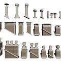 Hardware Tools Various Chimney Models Featuring Brick And Metal Construction Designs 3d model