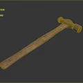 Durable Hardware Hammer With Wooden Handle And Metal Head For DIY Projects