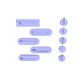 Modern Metal Door Handles In Various Colors And Stylish Designs For Home Decoration