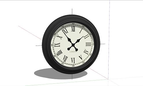 Modern Clock 3d model