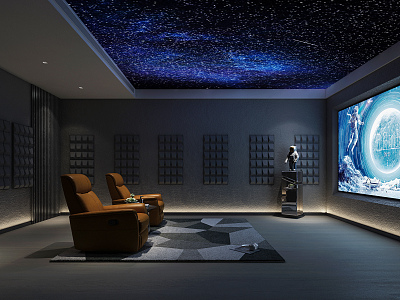 modern video room model