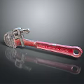 Pipe pliers vise bench vise wrench tool hardware tool processing tool furniture 3d model