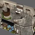 Elegant Modern Women Clothing Store Exterior Design With Unique Artistic Decorations And Stylish Mannequin Displays