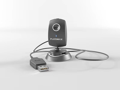 Desktop PLEOMAX Webcam Office Appliance With USB Connection For Work 3d model