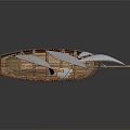 modern sailing ship ancient ship ancient warship large ancient ship ancient warship 3d model