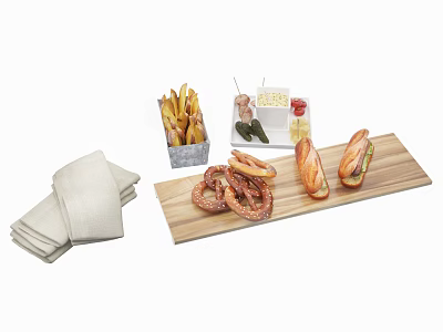 Modern Food 3d model