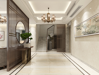 New Chinese Entrance 3d model