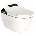 Modern White Smart Toilet with Sleek Design and Ergonomic Comfortable Seat