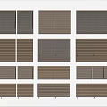 Various Styles of Window Blinds in Natural Tones for Home Window Decoration