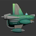 Modern Spaceship Cartoon Spaceship Animation Spaceship 3d model