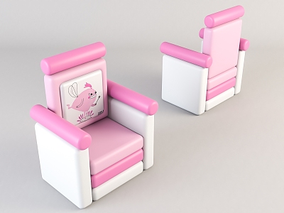 Modern Children's Chair Home Chair 3d model