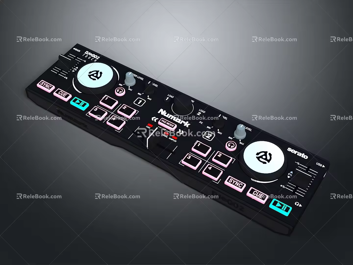 Portable Synthesizer Synthesizer Mixer Reverberator DJ Tuner Mixer Mixing Equipment 3d model