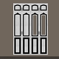 French Cabinet Door Carved Cabinet Door Glass Cabinet Door 3d model