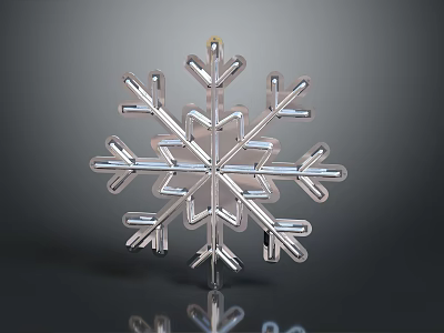Modern Style Snowflake Neon Light Neon Light Snowflake Decoration Light Street View Home Appliances Home Appliances Electrical Appliances Equipment Household Appliances 3d model