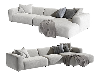 Modern Multiplayer Sofa 3d model