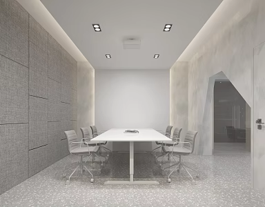 Modern Meeting Room Meeting Table and Chair 3d model