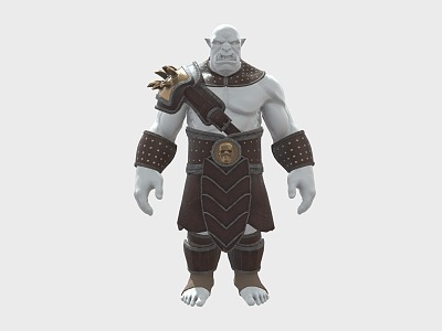 Chinese Orc Armor Soldier Armor Ancient Iron Armor 3d model