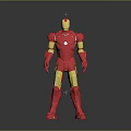 Iron Man Action Figure Red And Gold Armor Standing Pose With Detailed Design