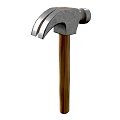 Durable Hardware Tool Hammer with Metal Head and Wooden Handle for DIY Projects