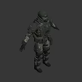 Man Wearing Green Tactical Armor With Military Style And Tech Details