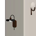 Modern Minimalist Wall Lamps With Wooden Panel And Metal Design For Interior