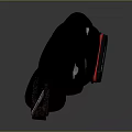 Black Red Electric Reciprocating Saw With Ergonomic Handle And Sharp Blade