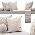 Cozy Living Room Cushions And Throw Blanket Decor