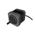 Black Square Electronic Device With Ventilation Holes And Attached Power Cable