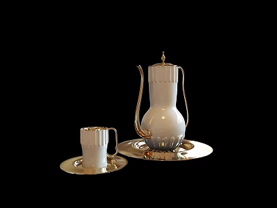 European Tea Set Teacup 3d model European Tea Set Teacup 3d model