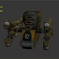 Game Movie Character Mechanical Spider Robot With Yellow Blue Blue Lights Multiple Legs UAC L7