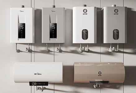 Modern water heater 3d model