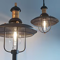 Vintage Industrial Lighting Combination With Wall Lamp Floor Lamp And Pendant Light