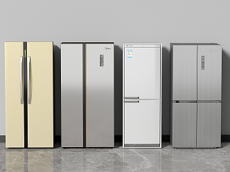 Modern Refrigerator Double Door Refrigerator Double Door Refrigerator Three Door Refrigerator Smart Refrigerator Freezer 3d model