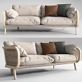 Nordic double sofa 3d model