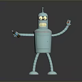 Robot Assistant Small Robot Butler Robot Butler Figure Game Figure 3d model