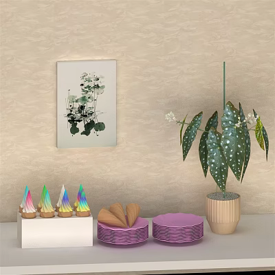 Modern Ice Cream 3d model