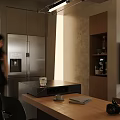 Modern Living and Dining Room Interior With Open Layout Sofa TV And Natural Light