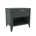 Modern Chest of Drawers with Single Drawer and Open Shelf in Multiple Colors