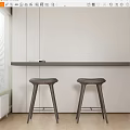 Bar Stool Simple Bar Stool 3d model
