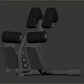 Sturdy Home Fitness Equipment Ab Trainer With Black Pads And Silver Frame For Abdominal Workout