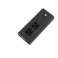 Black Power Adapter Device With USB Port And Charging Interface 3d model