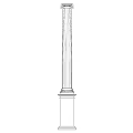 Classical Roman Column Architectural Design Featuring Traditional Style and Ornate Details