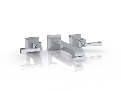Modern Sleek Chrome Kitchen Faucet With Polished Finish And Single Handle 3d model