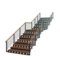 Stairs Rotating Stairs Glass Stairs Solid Wood Stairs Creative Stairs Stairs 3d model