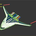 Airbus ZEROe Future Concept Aircraft With White Blue Yellow Livery And Unique Wing Design