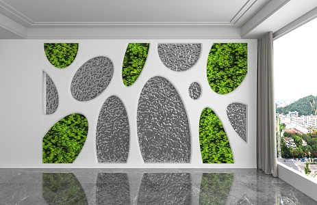 background wall 3d model