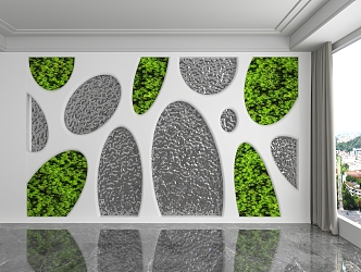 background wall 3d model