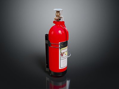 Modern fire extinguisher fire extinguisher cart fire extinguisher 3d model