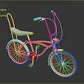Classic White Bicycle With Retro Frame Curved Handlebars Rear Seat And Spoked Wheels